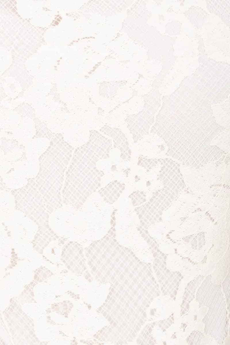 NO-NA' | Top in pizzo fiorato con bottoni schiena - 4