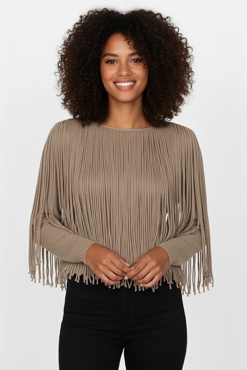 SISTE'S | Maglia con frange in misto lana - 7