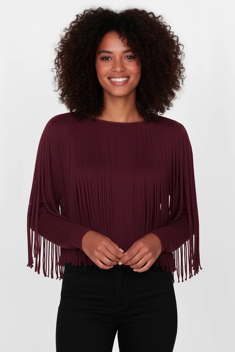 SISTE'S | Maglia con frange in misto lana - 8