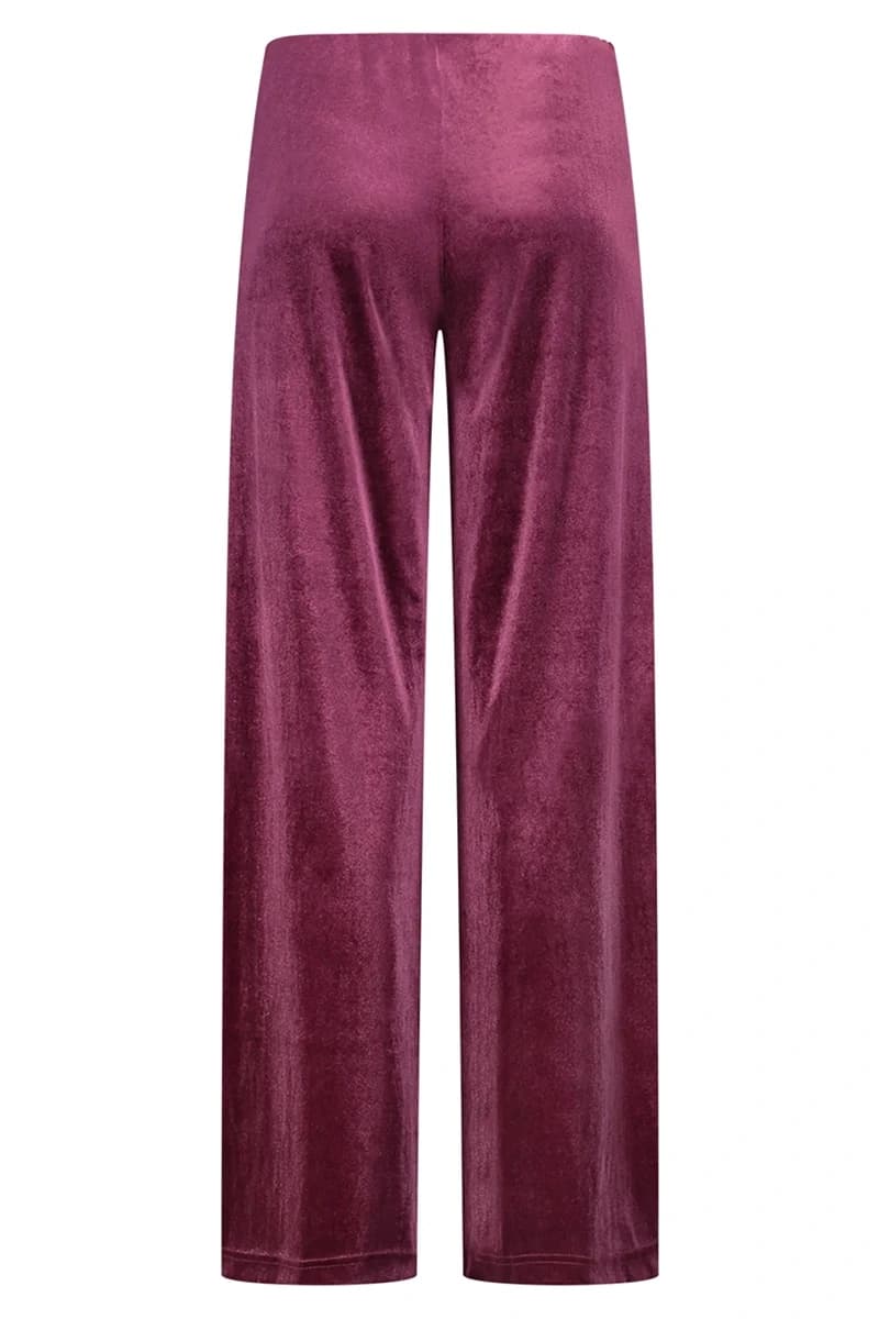 JUSTMINE | Pantalone in jersey di velluto stretch - 4