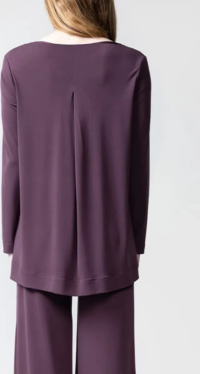 CHIARA B. | Maglia Marsala in maglia crepe - 2