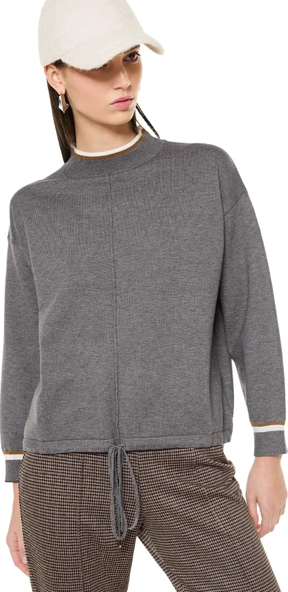 VERDISSIMA | Maglia girocollo a costine - 1