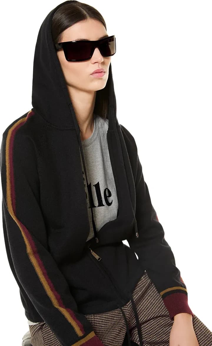 VERDISSIMA | Felpa con zip e cappuccio - 1