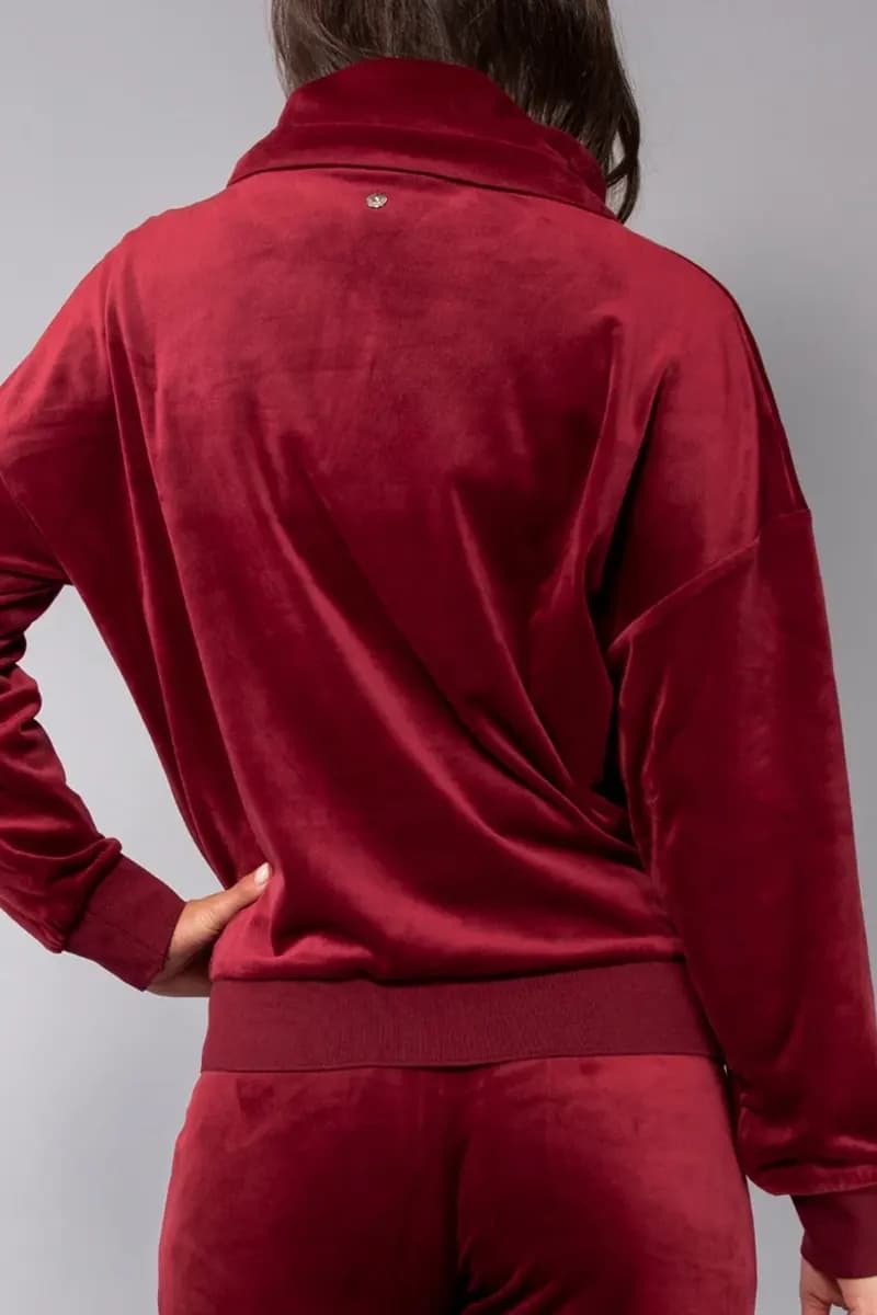 VERDISSIMA | Felpa ciniglia con collo alto - 2