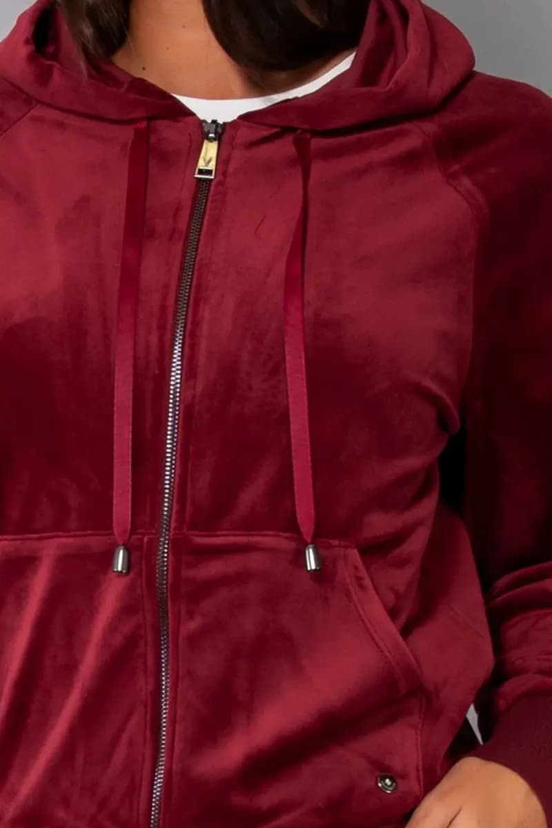 VERDISSIMA | Felpa ciniglia con zip e cappuccio - 7