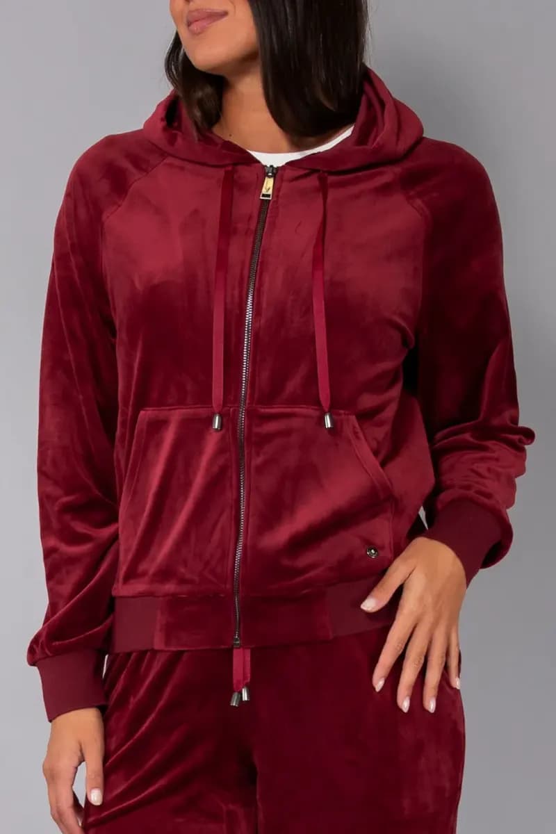 VERDISSIMA | Felpa ciniglia con zip e cappuccio - 8