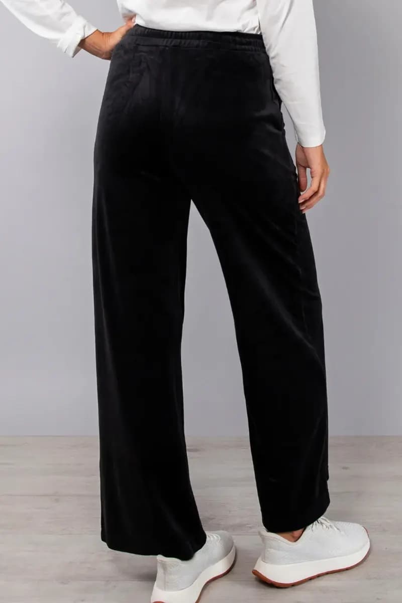 VERDISSIMA | Pantalone largo ciniglia con tasche - 2