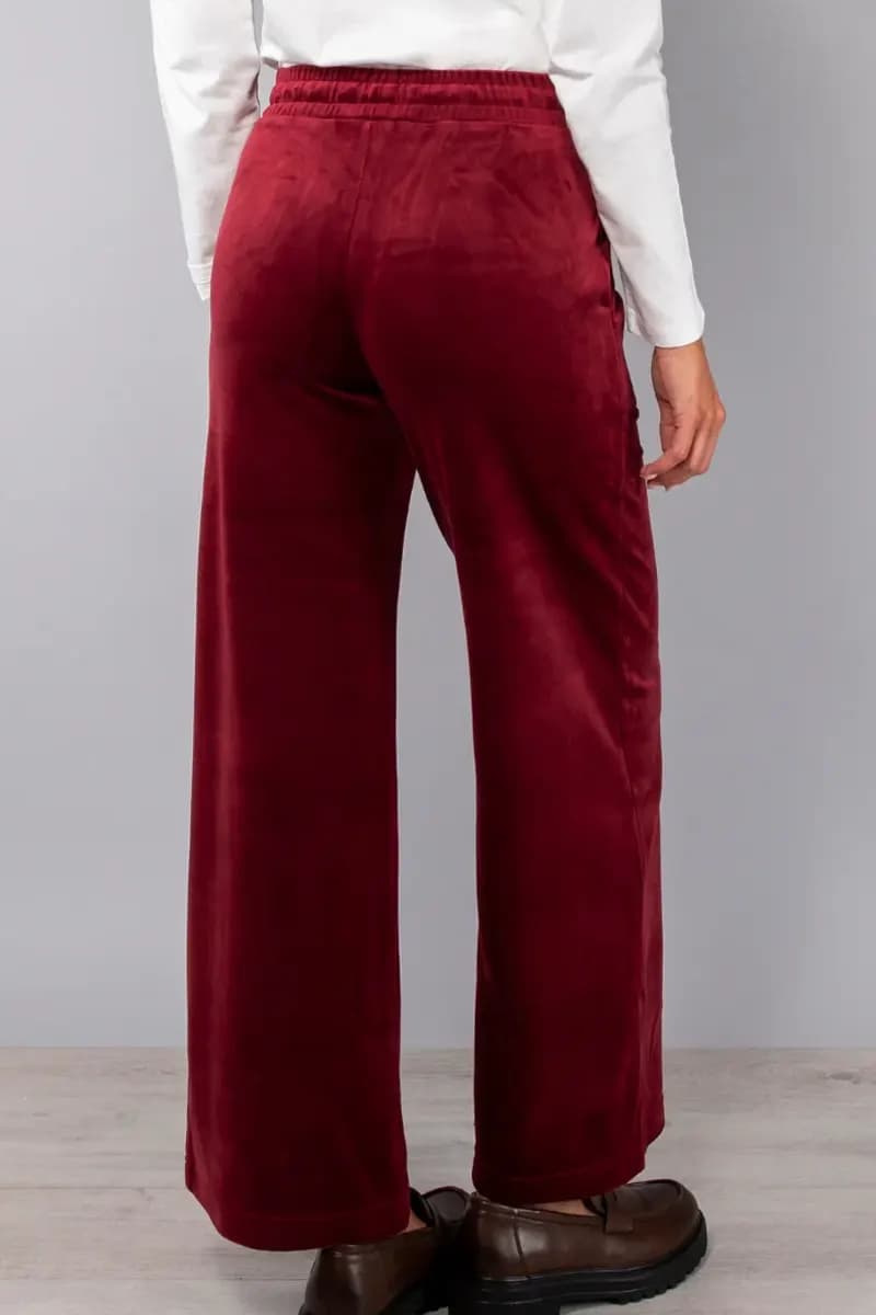 VERDISSIMA | Pantalone largo ciniglia con tasche - 12