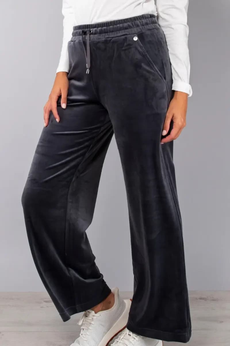 VERDISSIMA | Pantalone largo ciniglia con tasche - 8