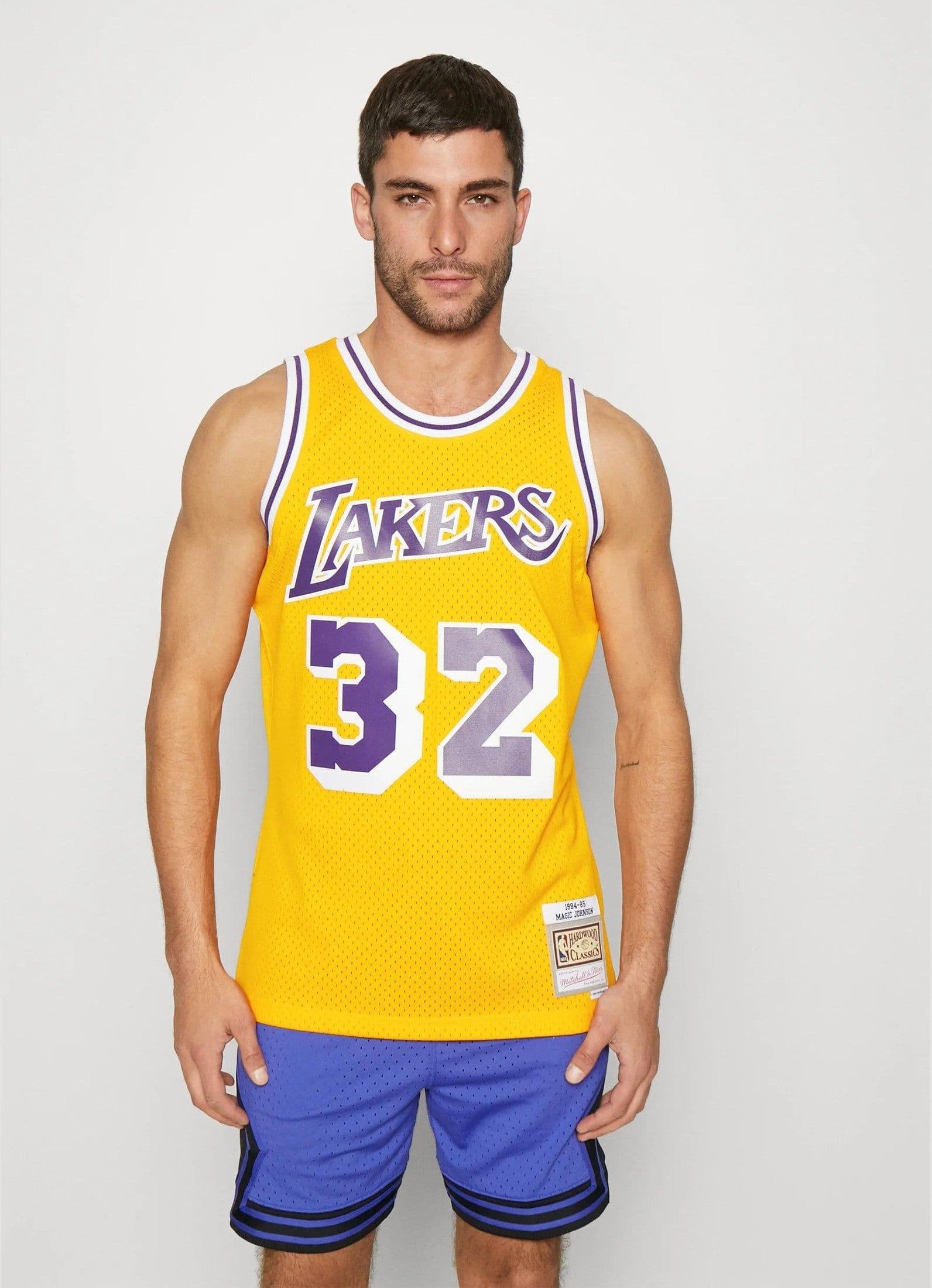 Tank Top Mitchell & Ness Swingman Jersey LA Lakers '84 Magic Jhonson gold - 3