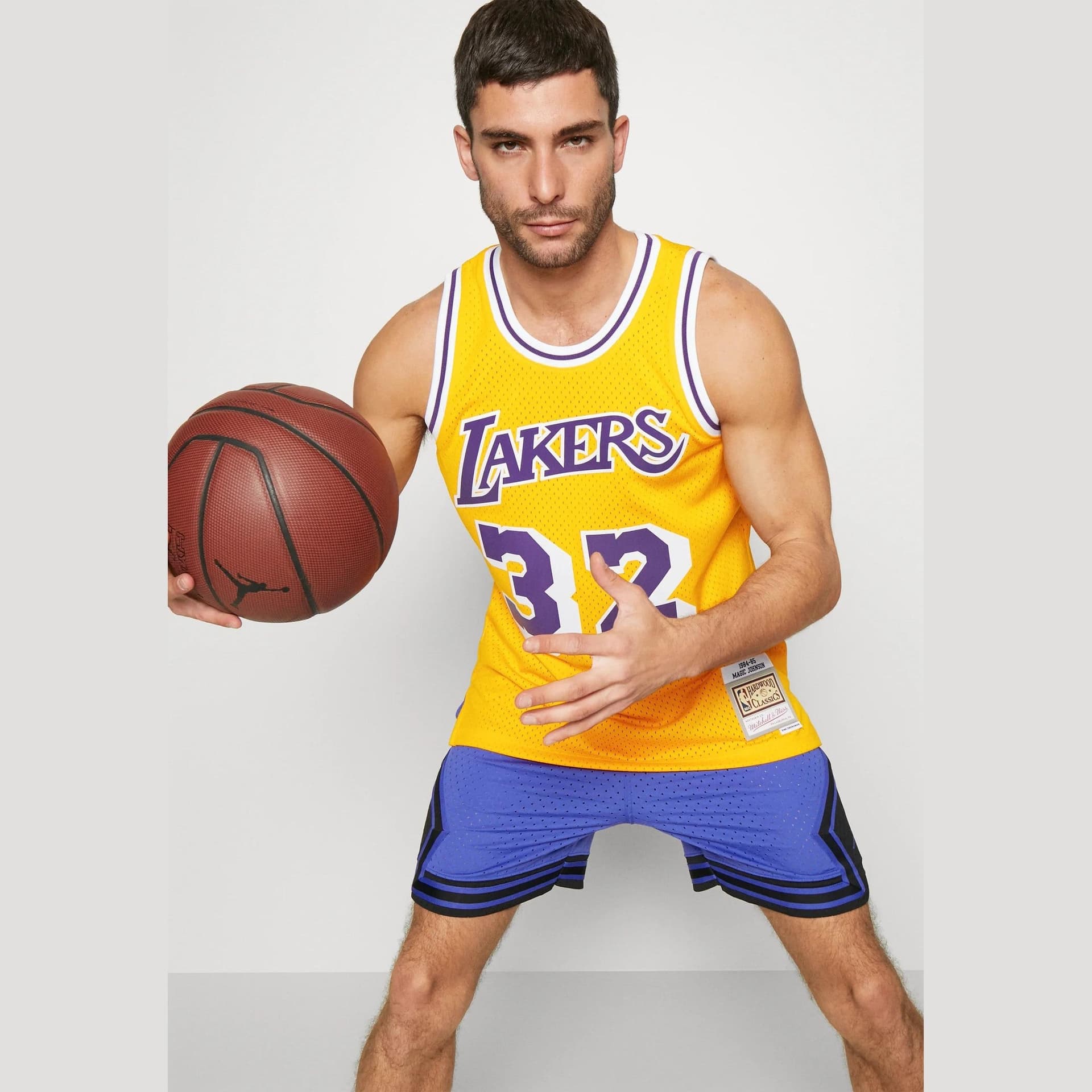 Tank Top Mitchell & Ness Swingman Jersey LA Lakers '84 Magic Jhonson gold - 5