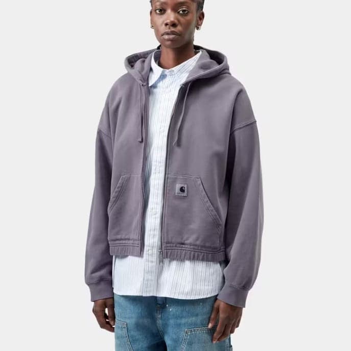 Felpa Carhartt W Hood Hoggard JKT Purple - 3
