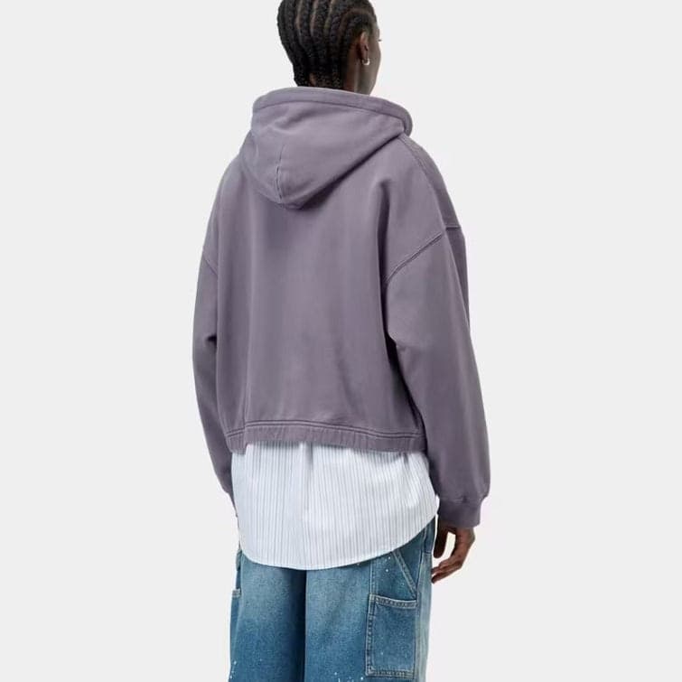 Felpa Carhartt W Hood Hoggard JKT Purple - 4