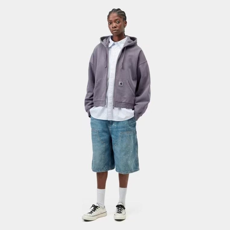 Felpa Carhartt W Hood Hoggard JKT Purple - 5