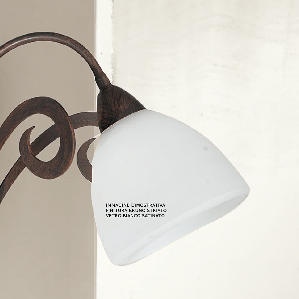 Lampadario classico LAM 1945 1S E27 LED metallo vetro sospensione - 4