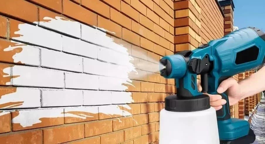 Pistola a Spruzzo Elettrica per Vernice 2 Batterie 48V Serbatoio Pittura 800ML - 14