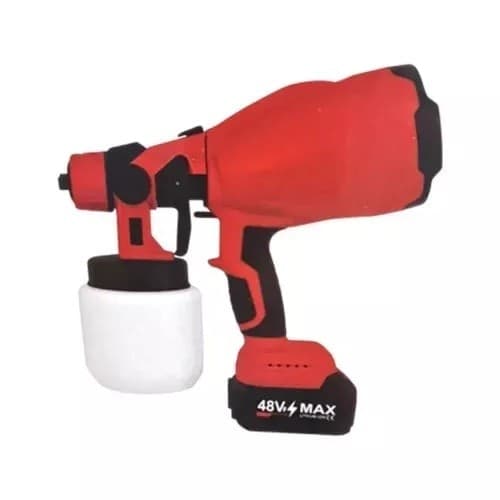 Pistola a Spruzzo Elettrica per Vernice 2 Batterie 48V Serbatoio Pittura 800ML - 4