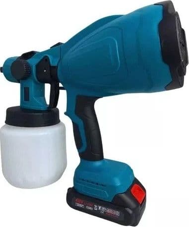Pistola a Spruzzo Elettrica per Vernice 2 Batterie 48V Serbatoio Pittura 800ML - 5