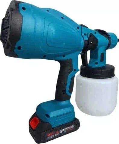 Pistola a Spruzzo Elettrica per Vernice 2 Batterie 48V Serbatoio Pittura 800ML - 6