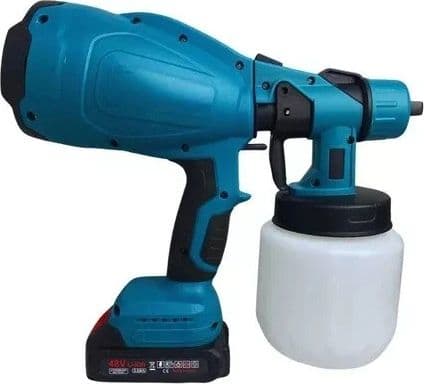 Pistola a Spruzzo Elettrica per Vernice 2 Batterie 48V Serbatoio Pittura 800ML - 7