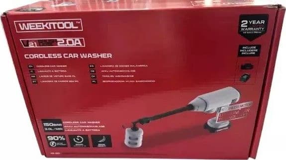 IDROPULITRICE 2 batterie 21V 2.0Ah 150BAR 3.0L/Min Lava AUTO PISTOLA A PRESSIONE - 3