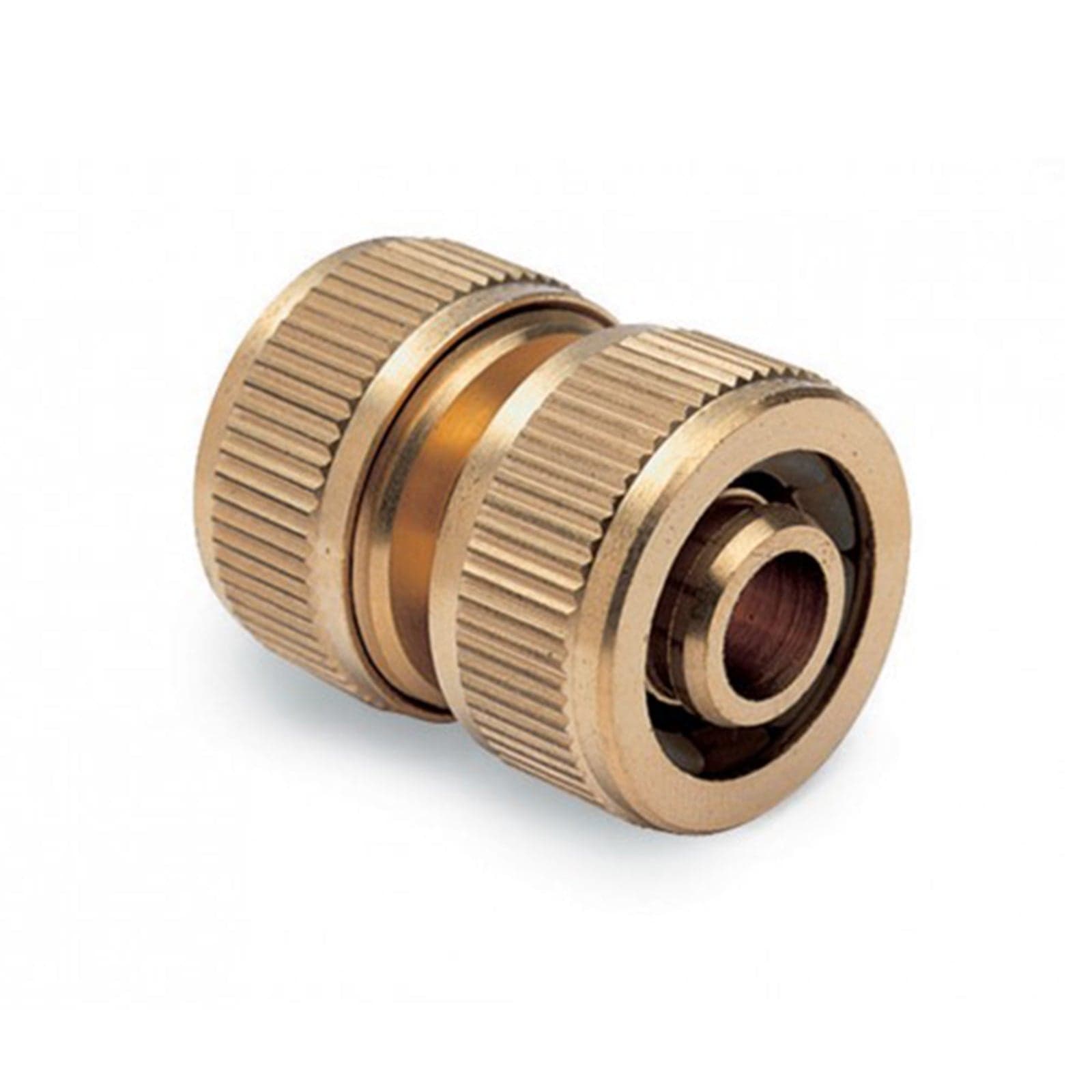 Giuntatubo riparatore in ottone con stringitubo per irrigazione Per tubo Ø 3/4” - 2