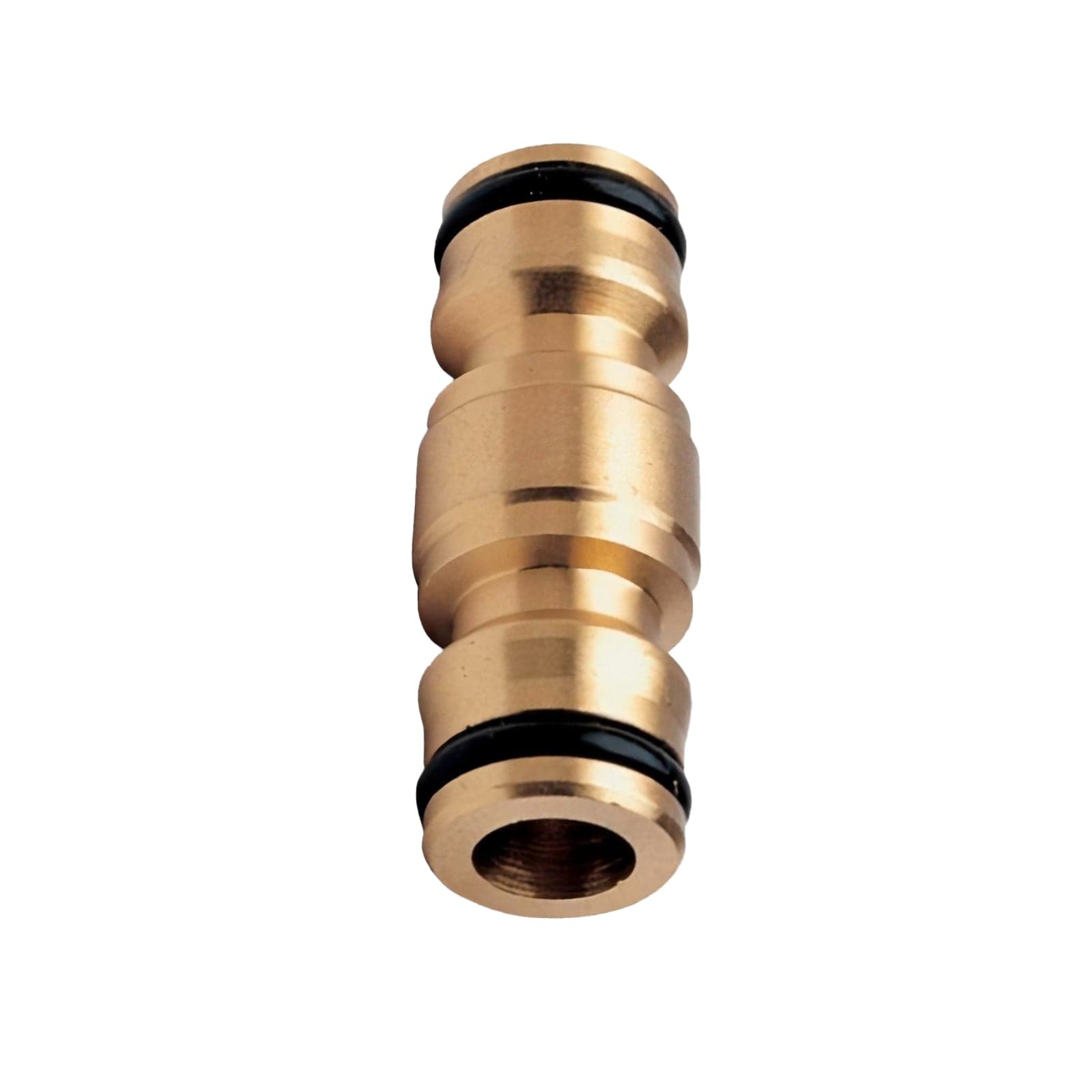 Giunto in linea prolunga in ottone a 2 innesti maschio per irrigazione - 2