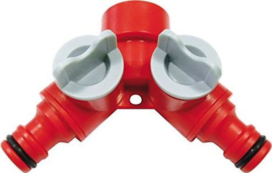 Presa rubinetto a doppia uscita con regolazione del flusso differenziata - 5