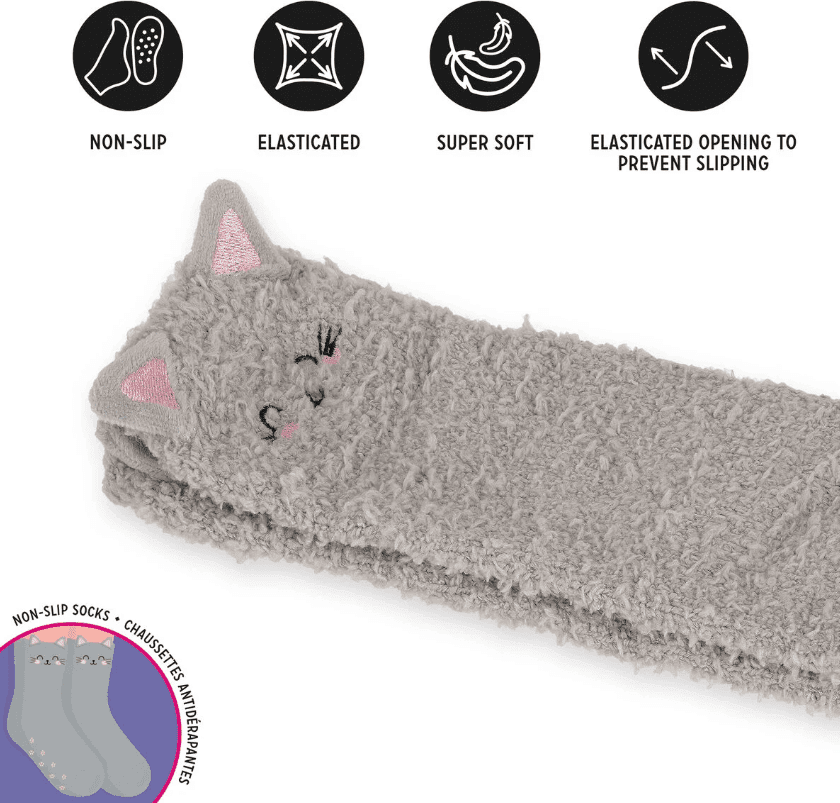 Legami - Calzini Antiscivolo per Adulti a tema Gattino - 3