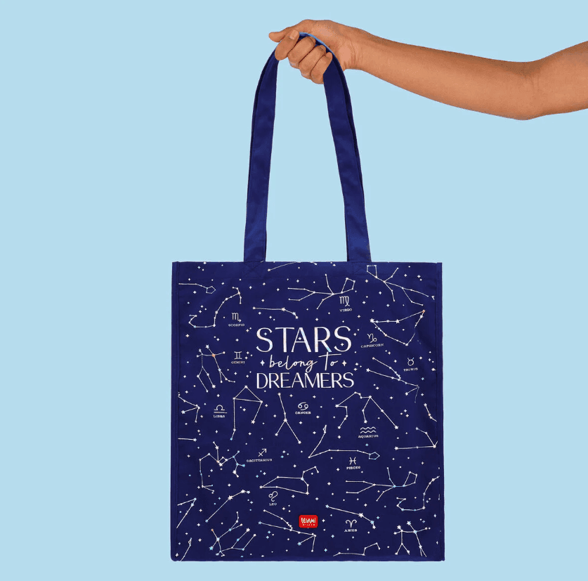 Legami -  Borsa in Cotone a tema Stelle (CBAG0007) - 4