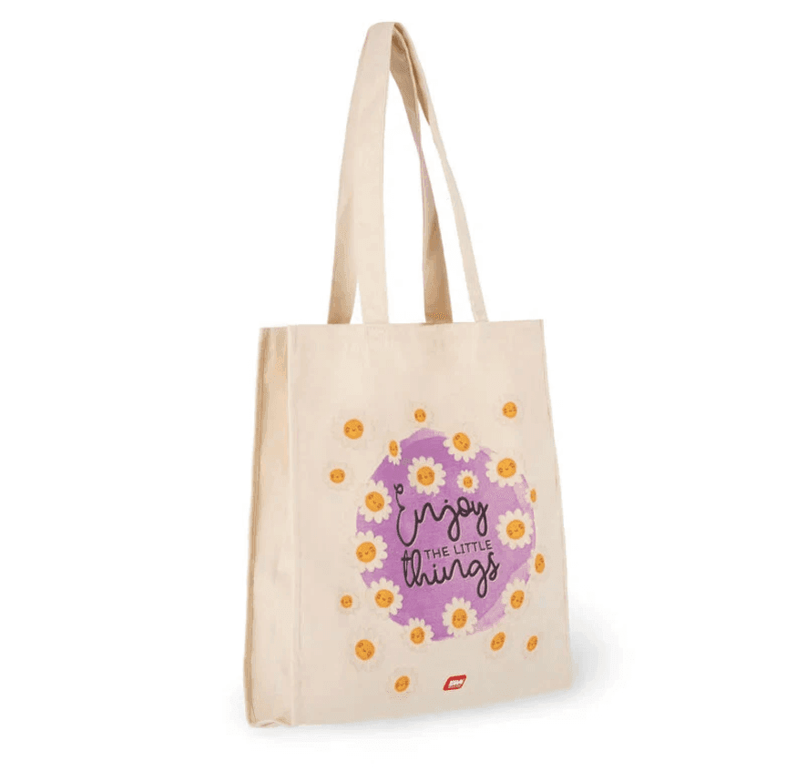 Legami - Borsa in cotone a tema Daisy - 3