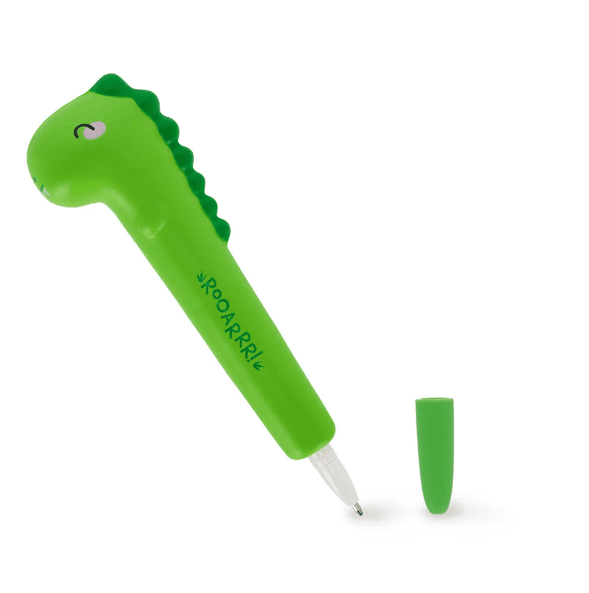 Legami - Penna Gel Antistress - Squeezies - Dino con inchiostro blu (SQP0002) - 2