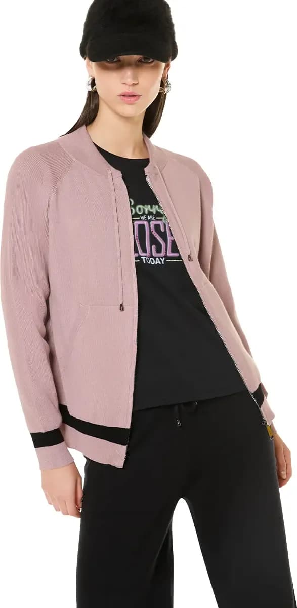 VERDISSIMA | Felpa con zip in viscosa - 6