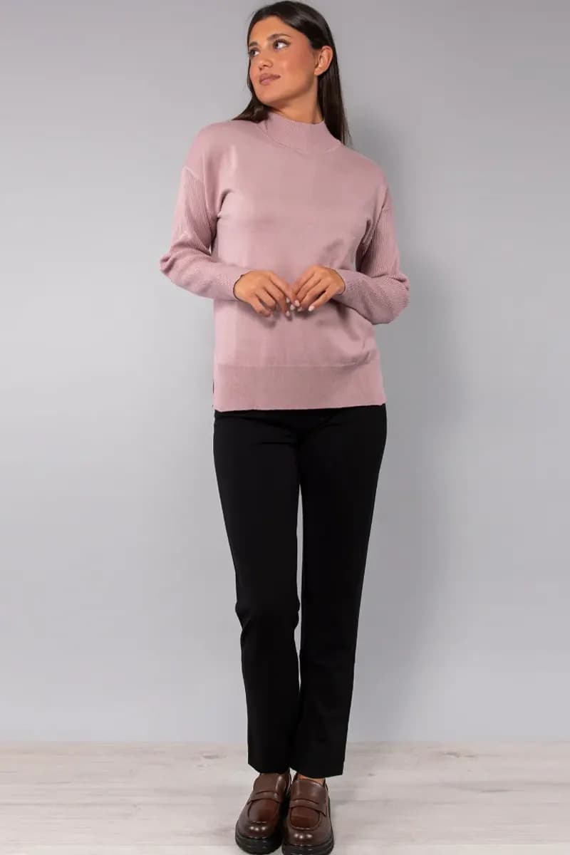 VERDISSIMA | Maglia girocollo in viscosa - 14