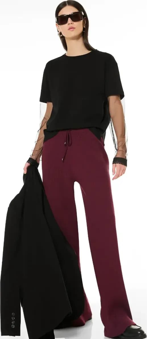 VERDISSIMA | Pantalone in viscosa con coulisse - 7