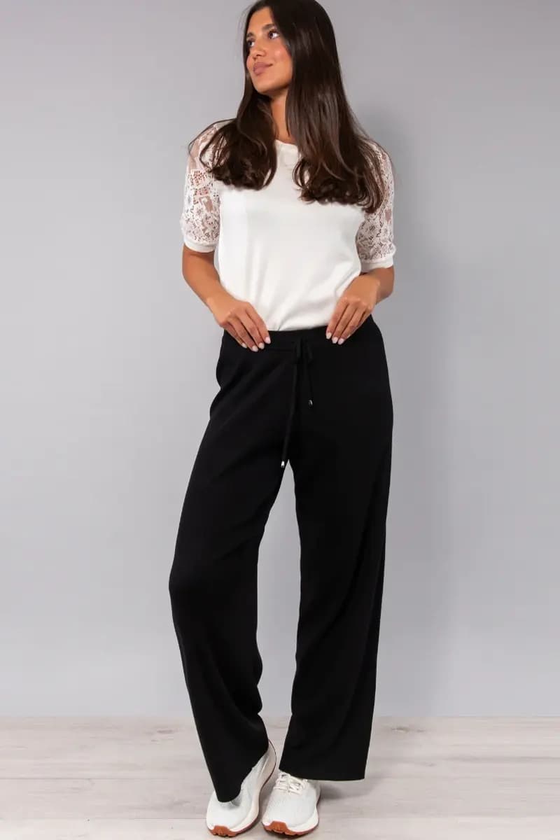 VERDISSIMA | Pantalone in viscosa con coulisse - 2