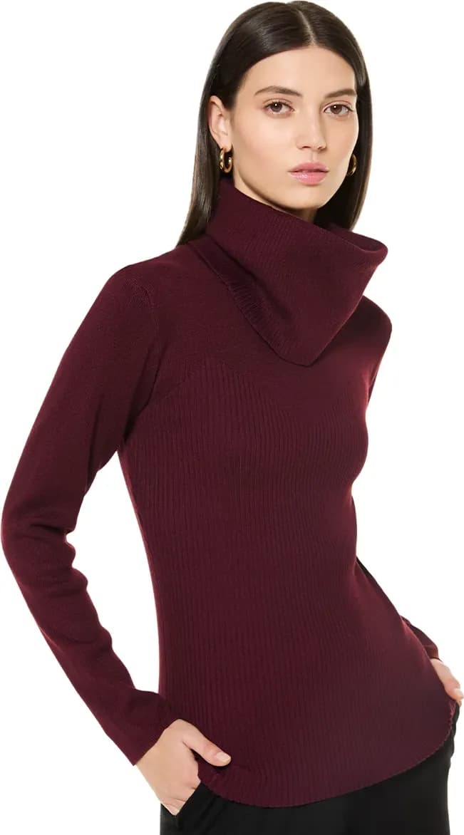 VERDISSIMA | Maglia in viscosa con collo removibile - 3