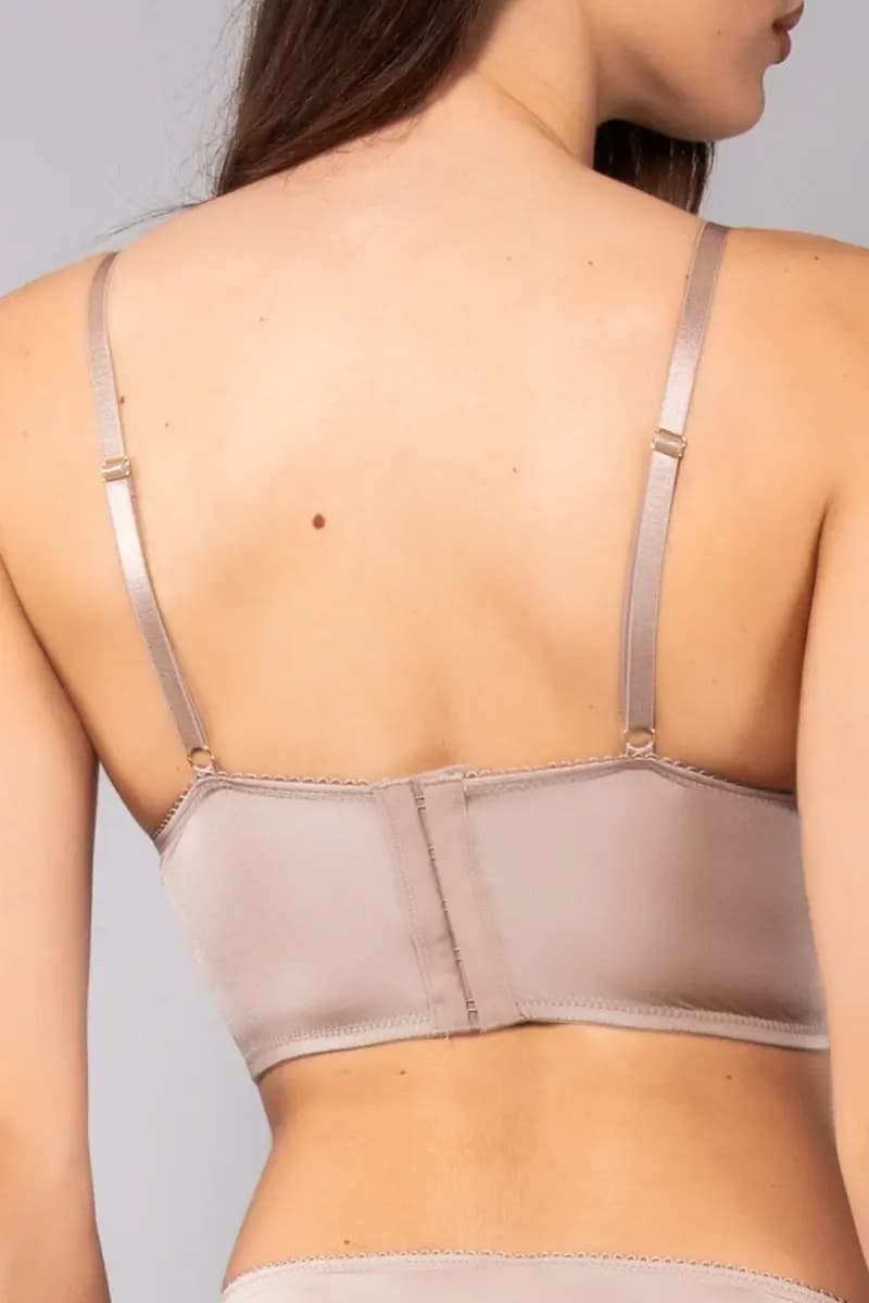VERDISSIMA | Bustier con coppe imbottite in pizzo Macramè - 2