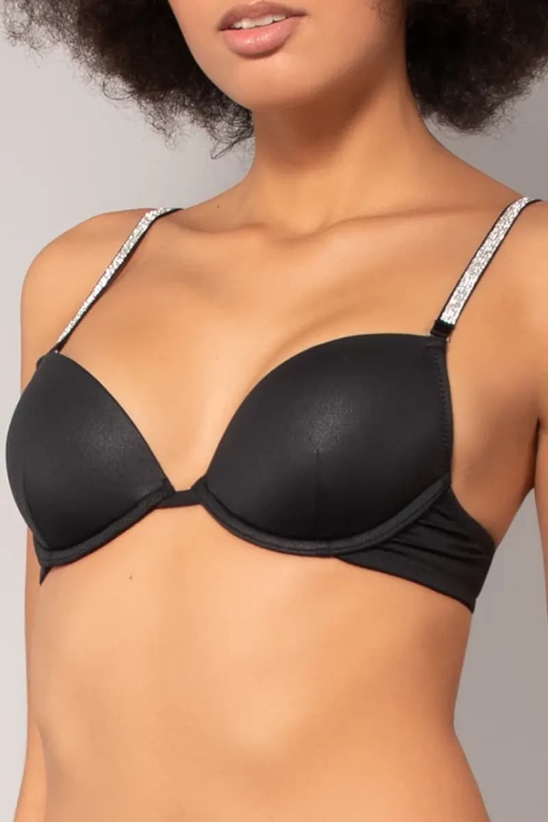VERDISSIMA | Reggiseno push-up con ferretto e spalline gioiello - 6