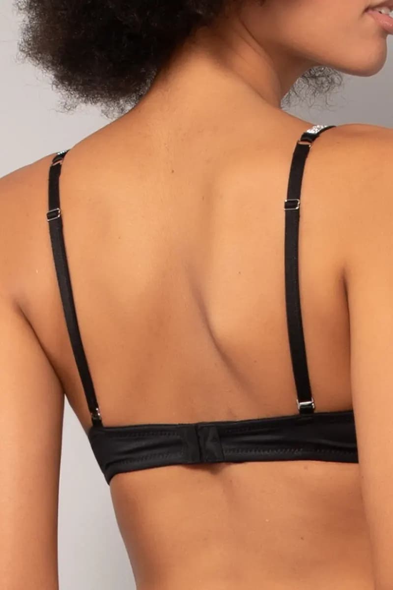 VERDISSIMA | Reggiseno push-up con ferretto e spalline gioiello - 2