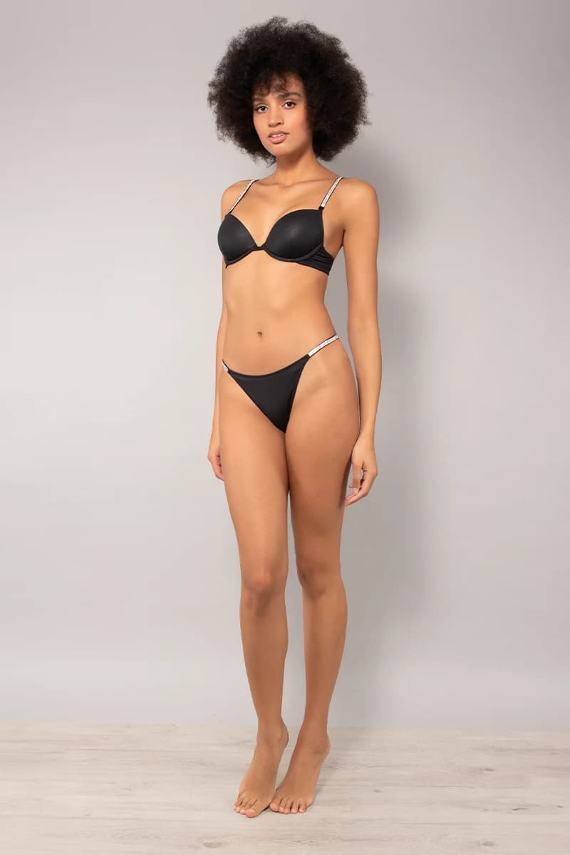 VERDISSIMA | Reggiseno push-up con ferretto e spalline gioiello - 4