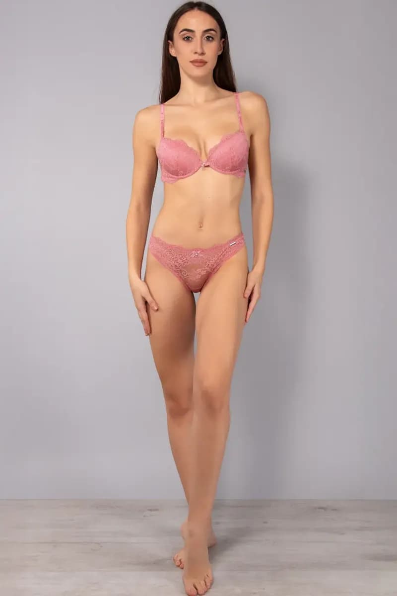 VERDISSIMA | Reggiseno push-up con ferretto in pizzo - 5