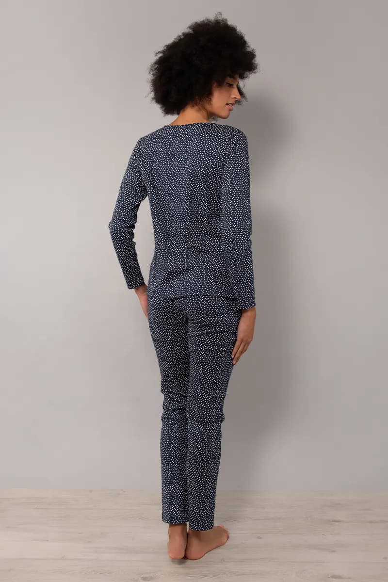 VERDISSIMA | Pigiama maglia manica lunga e pantalone serafino - 2
