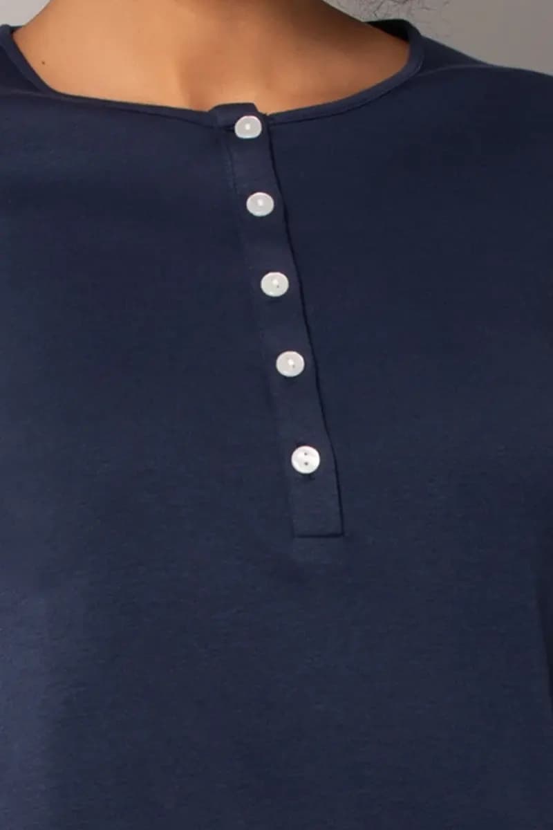 VERDISSIMA | Pigiama maglia manica lunga e pantalone serafino - 4