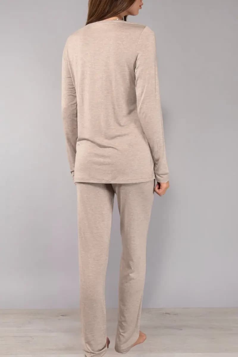 VERDISSIMA | Pigiama maglia scollo V e pantalone - 2