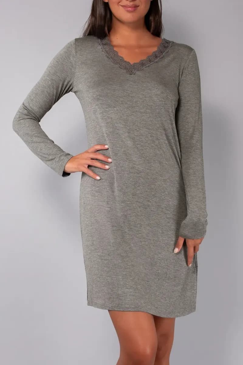VERDISSIMA | Camicia da notte scollo V - 3