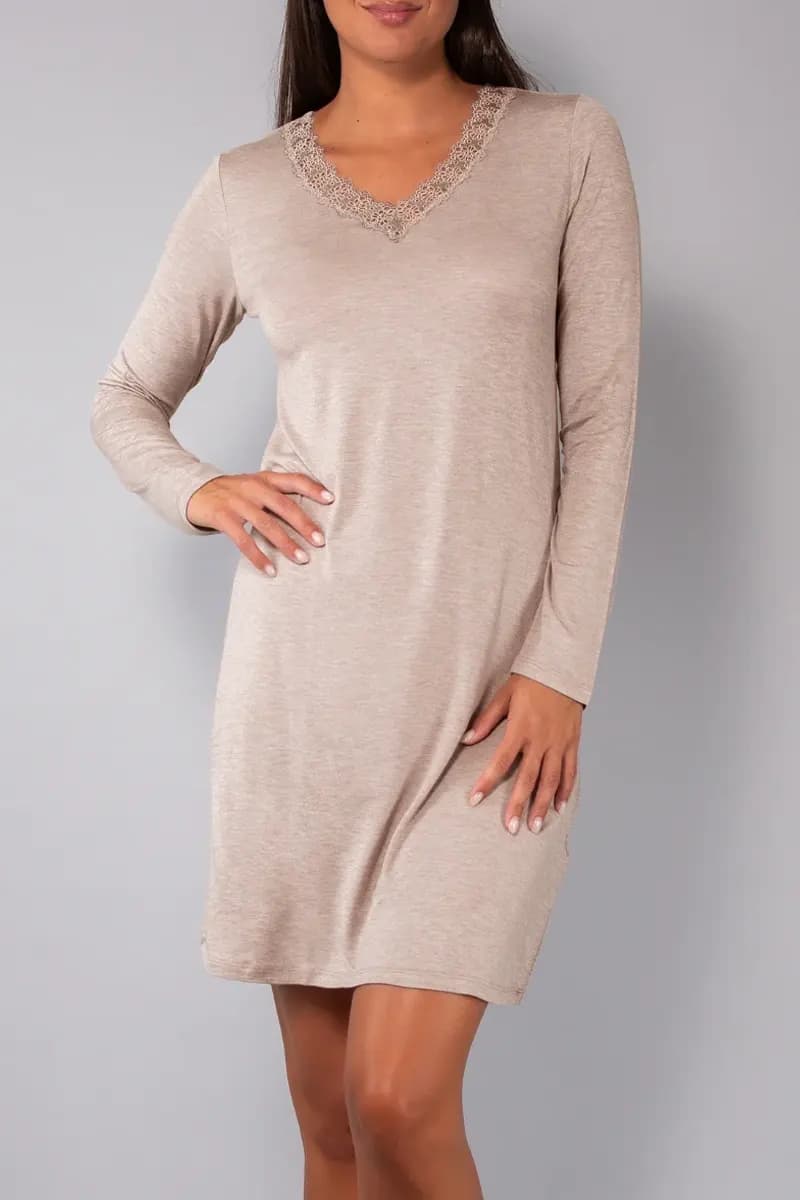 VERDISSIMA | Camicia da notte scollo V - 8