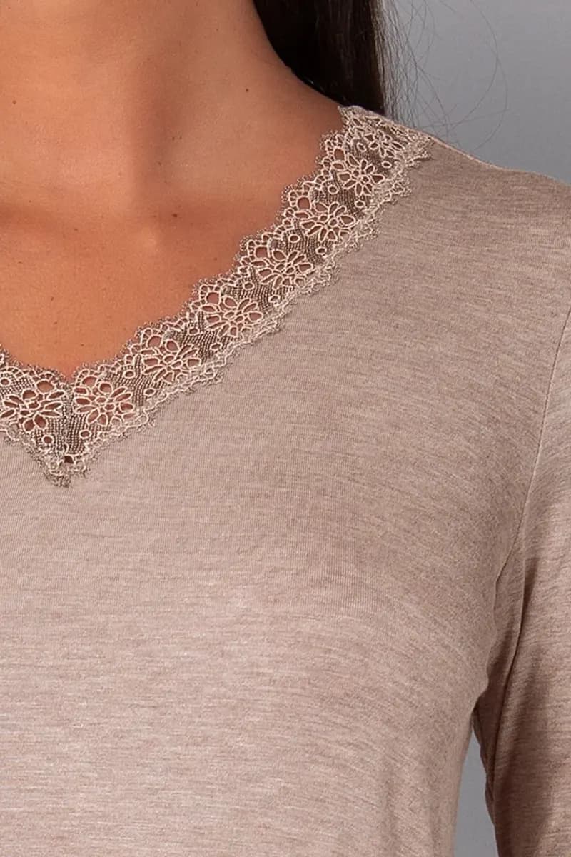 VERDISSIMA | Camicia da notte scollo V - 10