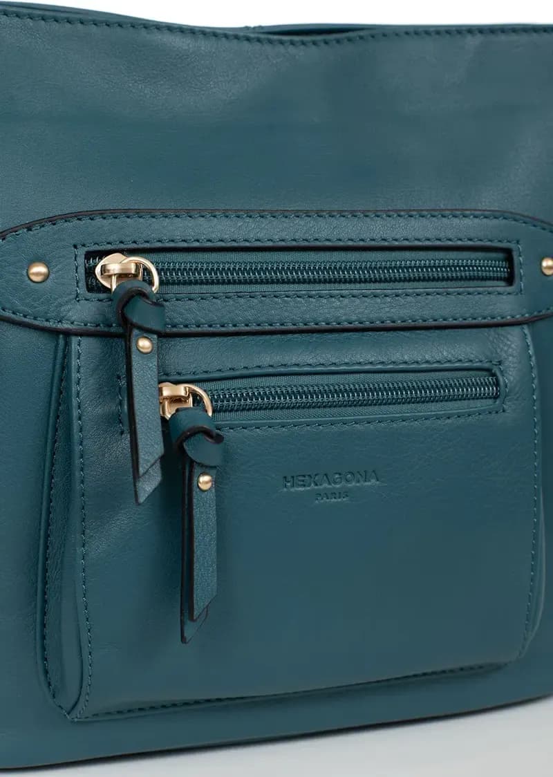 Hexagona - Borsa a spalla con tasche frontali - 5