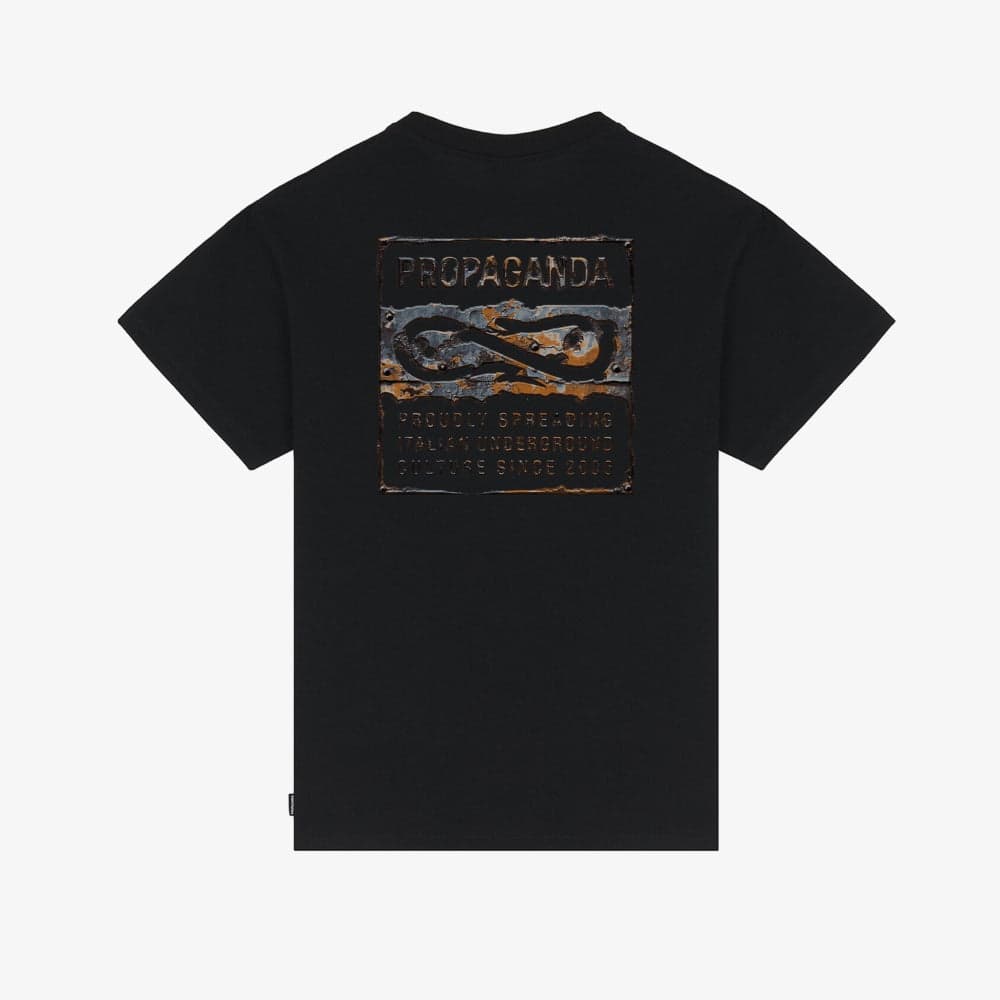 T-shirt Propaganda Label Rust Black - 4